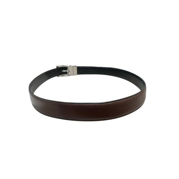 Ralph Lauren Genuine Leather Brown Belt‎ with Silver Hardware 34-38” - Picture 4 of 4